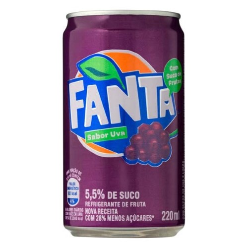 Refrigerante Fanta Uva Mini Lata 220Ml - Fanta