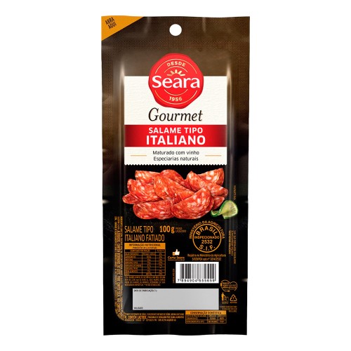 Salame Italiano Seara Gourmet Fatiado 100g