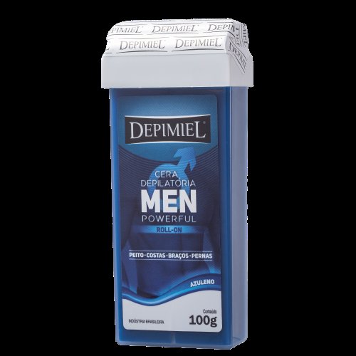 Cera Refil Roll On Depimiel Men Azuleno 100g