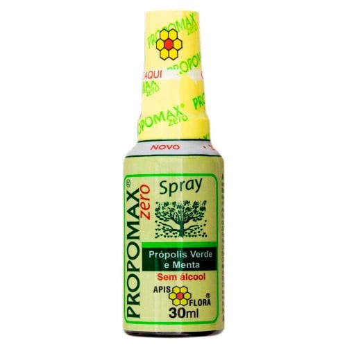 Propomax Zero Spray Sem Mel E Açúcar Apis Flora Própolis, Alcaçuz E Menta 30ml