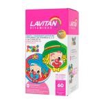 Suplemento Vitamínico Infantil Lavitan Kids Sabor Tutti-Frutti com 60 comprimidos