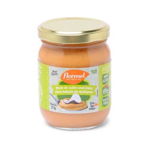 Doce de Leite Flormel Zero Açúcar com 210g