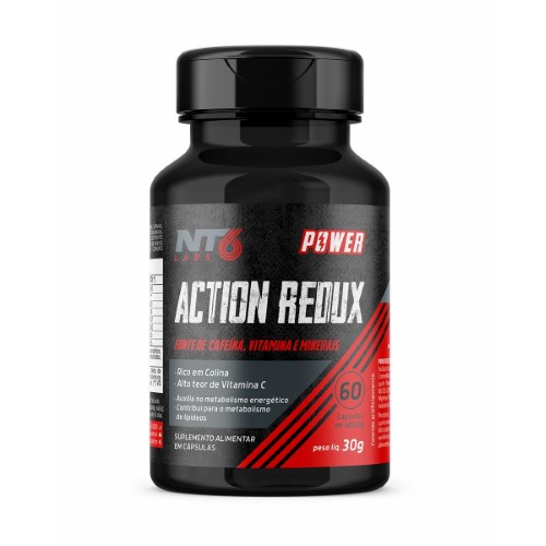 Suplemento Alimentar Nutrasix NT6 Action Redux com 60 Cápsulas