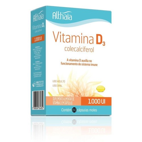 Vitamina D3 1000UI Althaia 60 Cápsulas Moles