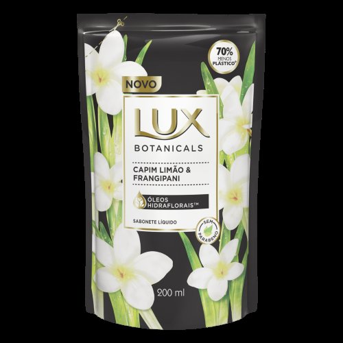 Sabonete Líquido Lux Botanicals Capim Limão e Frangipani Sachê 200ml