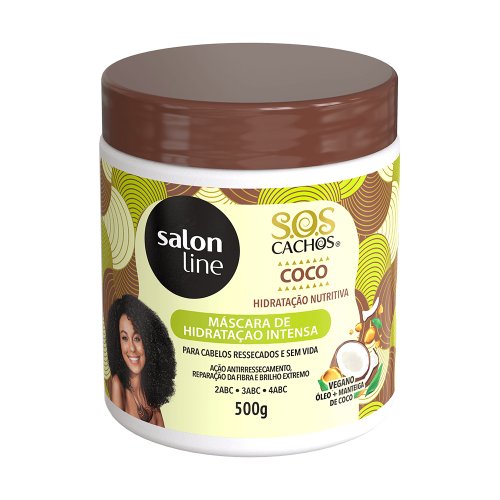 Máscara de Hidratação Salon Line S.OS Coco Tratamento Profundo com 500g