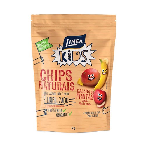 Chips Naturais Linea Kids Sabor Salada de Frutas com 12g