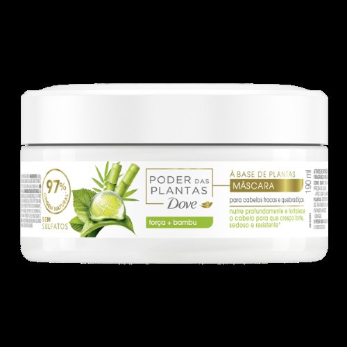 Máscara De Tratamento Dove Poder Das Plantas Força + Bambu 190ml