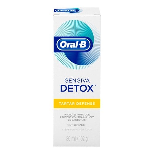 Creme Dental Oral B Gengiva Detox Antitártaro 102g