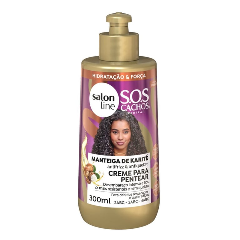 Creme para pentear Salon Line S.O.S Cachos Manteiga de Karité 300ml