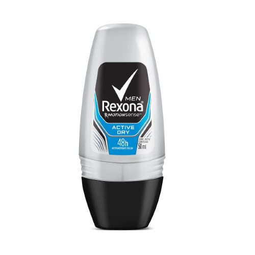 Desodorante Roll-On Rexona Masculino Active Dry 50ml