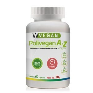 Polivitamínico Polivegan - Wvegan - 100 Cápsulas de 500mg