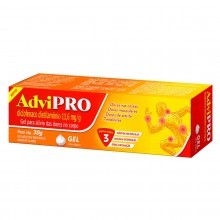 AdviPRO Diclofenaco Dietilamônio 11,6mg/g Gel 30g