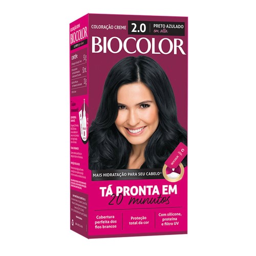 Tintura Biocolor Mini Kit 2.0 - Preto Azulado Em Alta