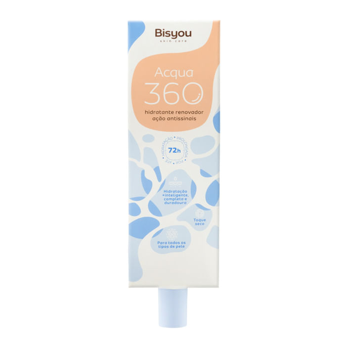 Hidratante Facial Bisyou Acqua 360 Antissinais Toque Seco 35g