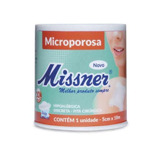 Fita Cirúrgica Microporosa Missner 5cmX10m Branco