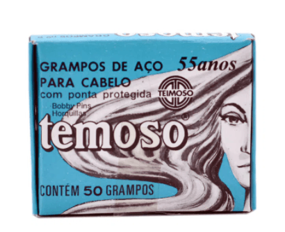 Grampo De Cabelo Temoso Loiro N5 com 50 unidades