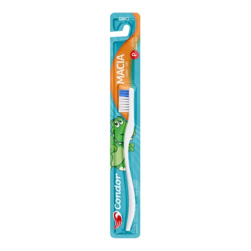 Escova Dental Macia Infantil Condor Dino 1 Unidade