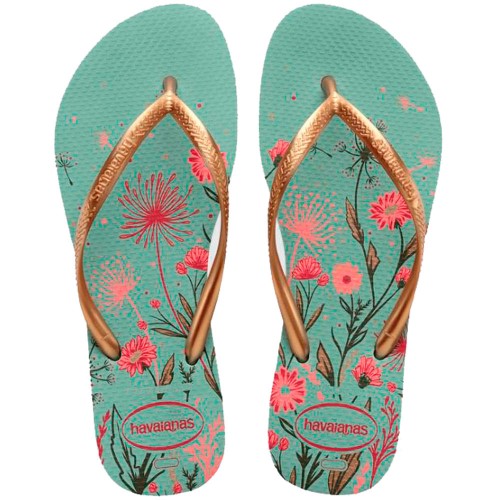 Sandálias Havaianas Slim Organic Argila Tamanho 33/34 1 Par