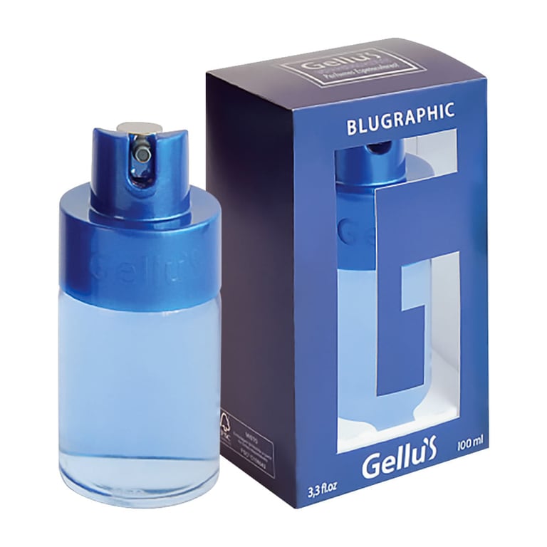 Colônia Masculina Blugraphic De Gellus Deo 100 Ml