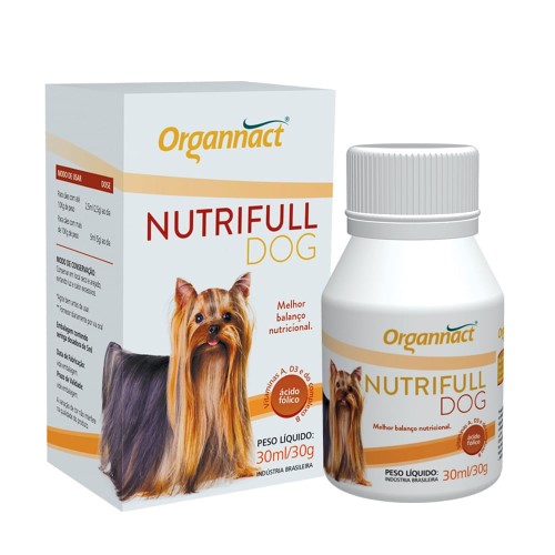 Nutrifull Dog 30ml Organnact Suplemento Para Cães