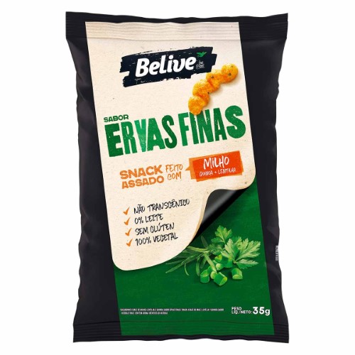 Snack de Milho Belive Ervas Finas 35g