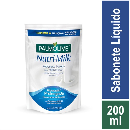 Sabonete Líquido Hidratante Palmolive Nutri-Milk 200ml Refil