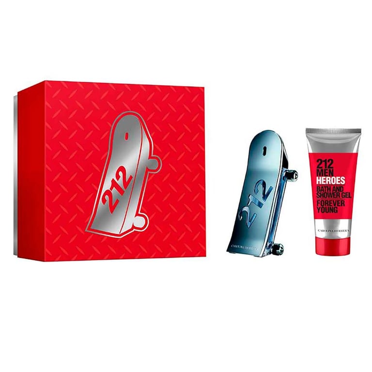 Conjunto 212 Heroes Men Masculino - Eau de Toilette 90ml + Gel de Banho 100ml