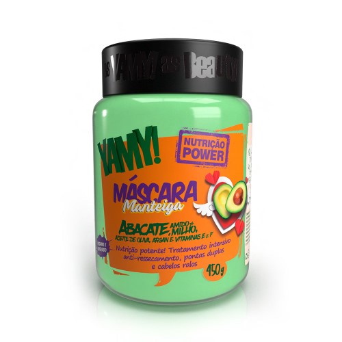 Máscara Capilar Yamy Nutrição Power Manteiga Abacate 450g