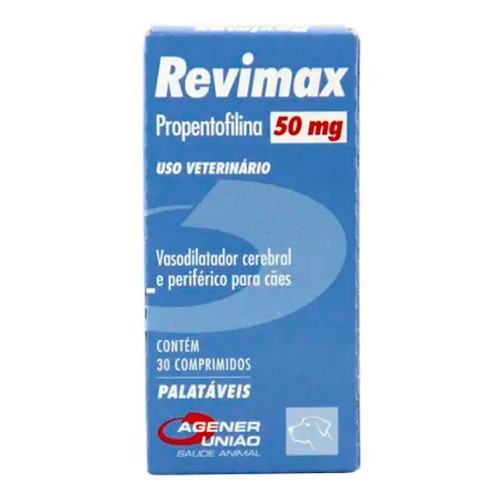 Revimax 50mg para Cães Uso Veterinário com 30 Comprimidos