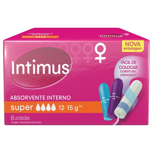 Absorvente Interno Intimus Super 8 Unidades