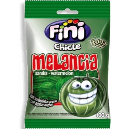 Goma de mascar melancia ácida Fini 100g