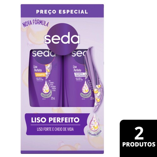 Shampoo + Condicionador Seda Liso Perfeito 325ml