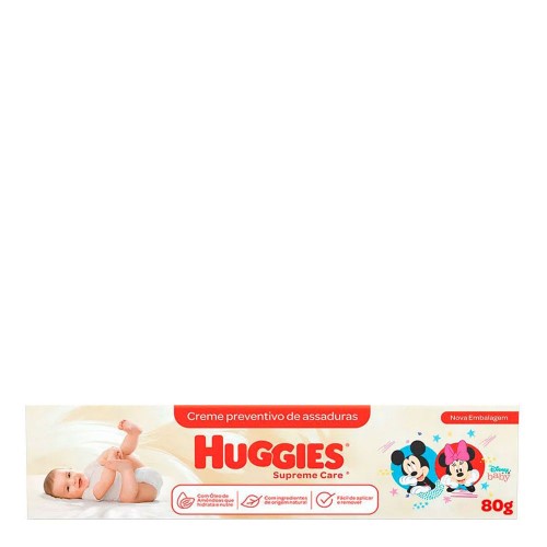 Creme Preventivo de Assaduras Huggies Supreme Care Óleo de Amêndoas com 80g