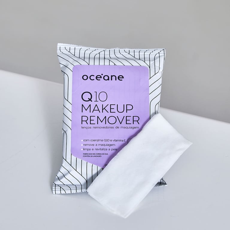 Lenços Removedores de Maquiagem Océane - Q10 Make-Up Remover