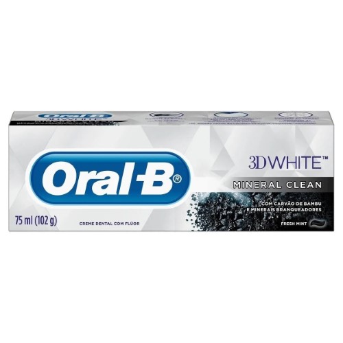 Creme Dental Oral-B Natural Essence Com Carvão 40g