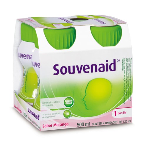 Souvenaid Sabor Morango 4 Unidades De 125ml