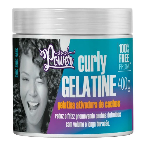 Gelatina Ativadora de Cachos Soul Power Curly Gelatine 400g