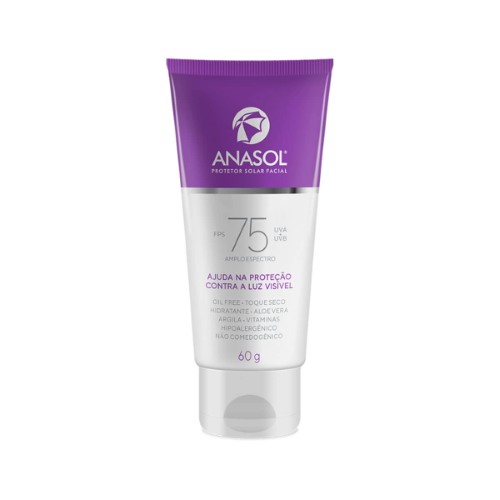 Protetor Solar Facial Anasol Amplo Espectro FPS 75 com 60g