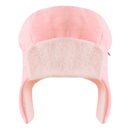 Gorro Aviador para bebê em fleece Rosa - Pingo Lelê