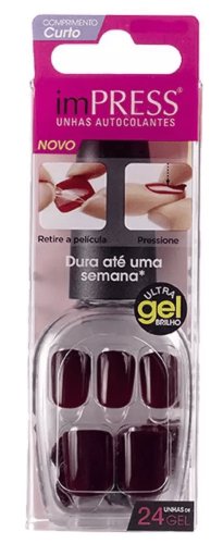 Unhas de Gel Curtas Autocolantes imPRESS - Unhas Postiças