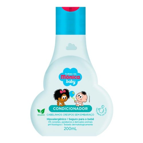 Condicionador Turma da Mônica Baby Cabelinhos Crespos sem Embaraço com 200ml