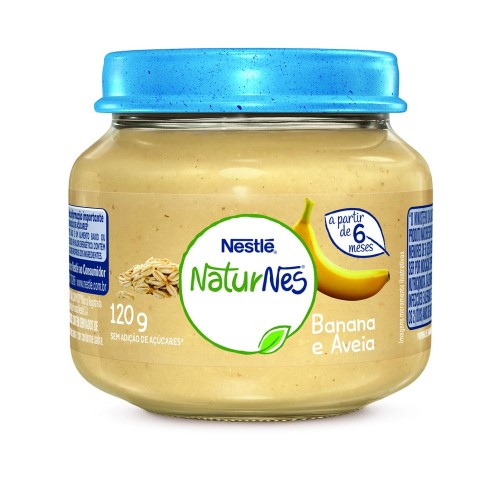 Papinha Nestlé Naturnes Banana E Aveia 120g