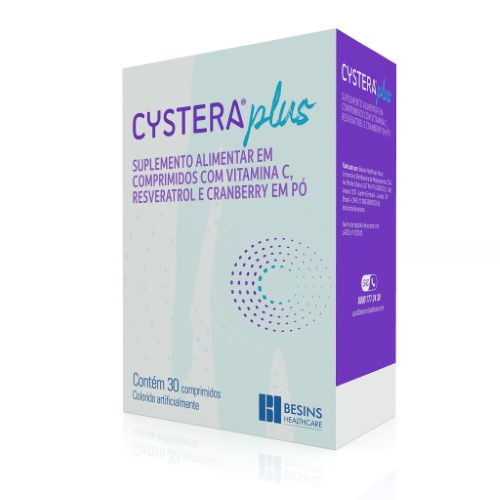 Suplemento Alimentar Cystera Plus 30 Comprimidos