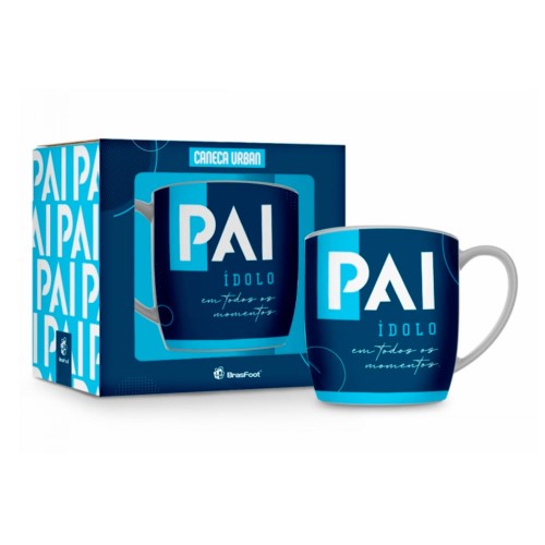 Caneca Porcelana Urban Pai Ídolo 360ml