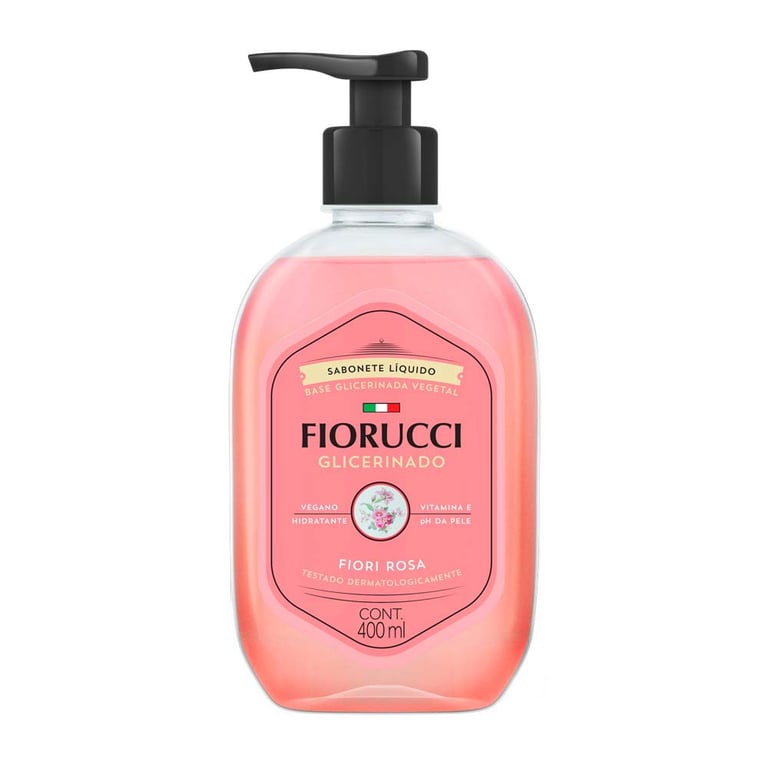 Sabonete Líquido Fiorucci Glicerinado Fiori Rosa 400ml