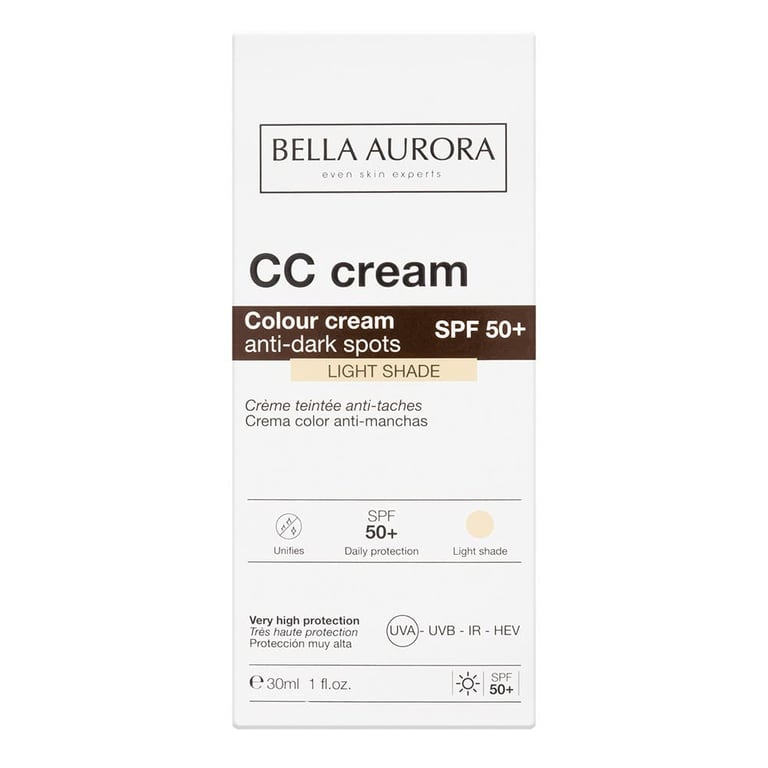 Creme Anti-Manchas Bella Aurora CC Cream Fps50 Cor Clara 30ml