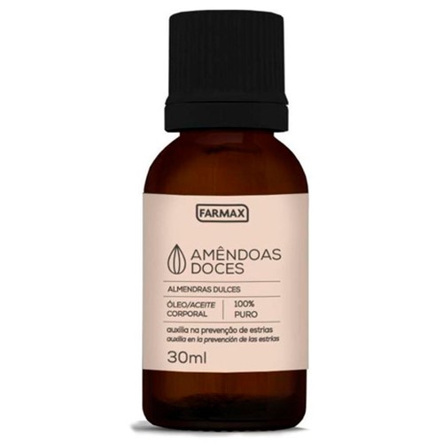 Óleo Hidratante Farmax Puro Amêndoas 30ml