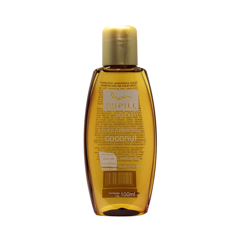 Óleo Corporal Nupill Gold Skin Coconut com 100ml