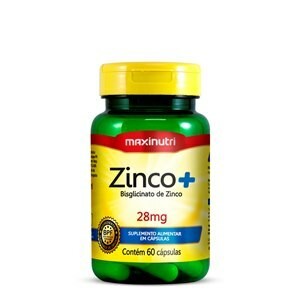 Suplemento Alimentar de Zinco 28mg Maxinutri - 60 Cápsulas